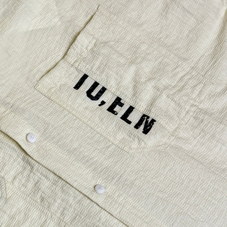 Textured Cotton Button-Down Shirt