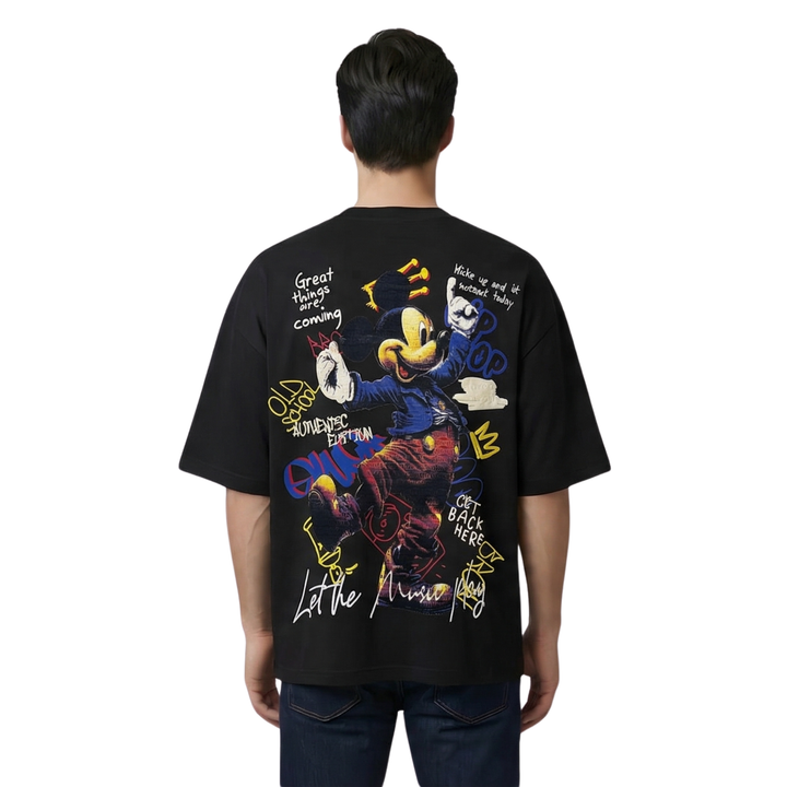 Mickey Mouse Oversized Graphic T-Shirt