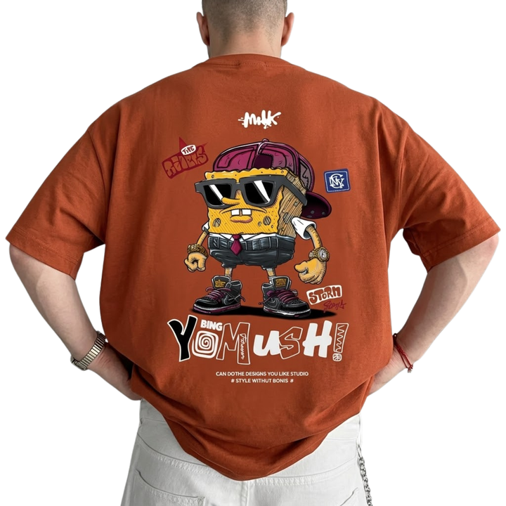 SpongeBob Embroidered Graphic T-Shirt