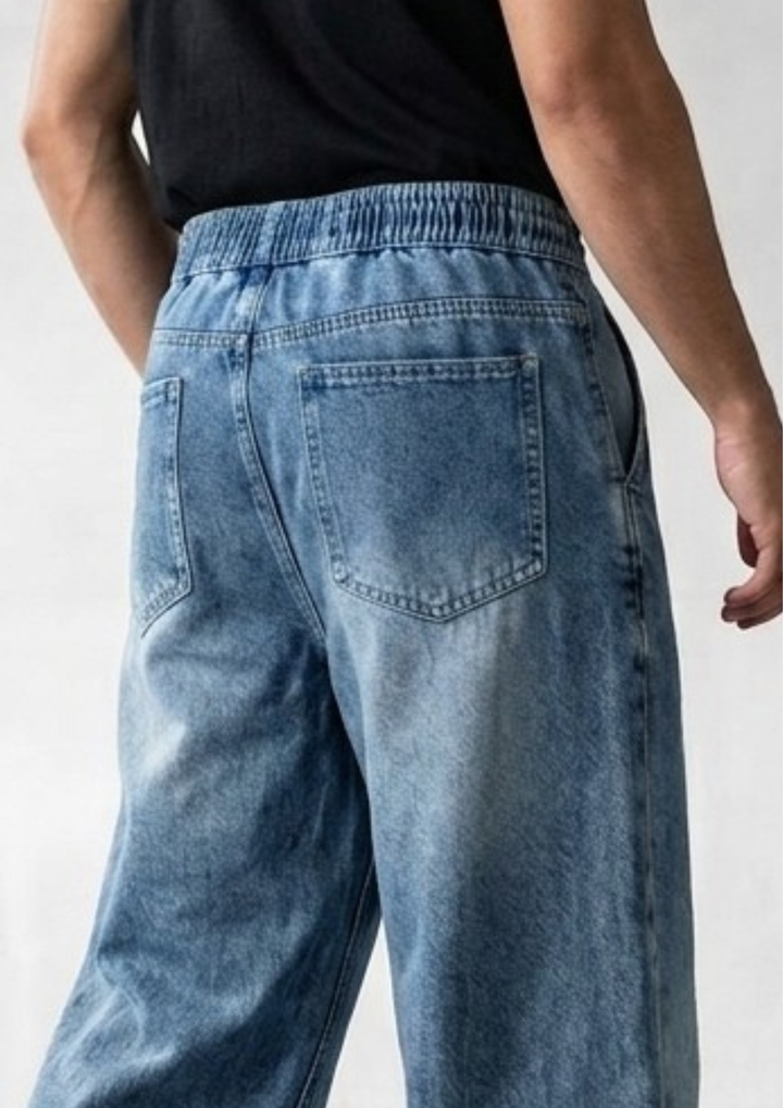 Relaxed Fit Denim Joggers