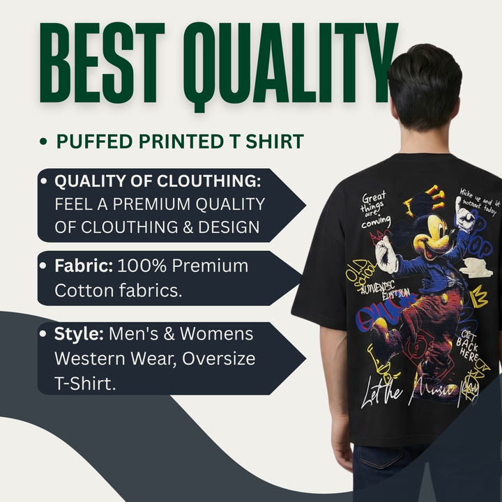 Mickey Mouse Oversized Graphic T-Shirt