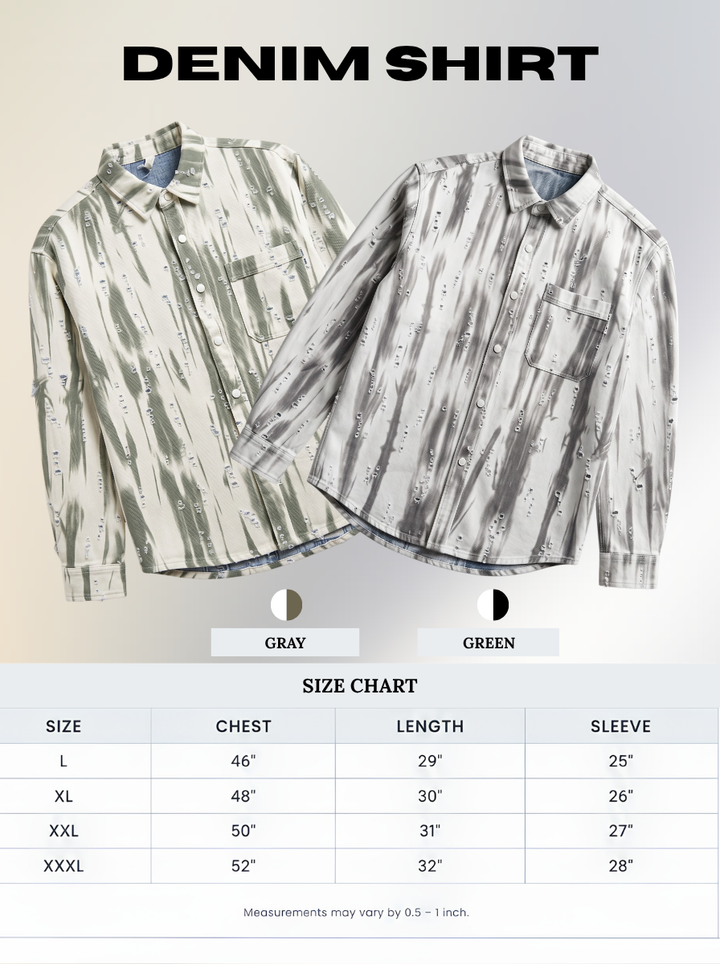 Premium Faded Stripe Denim Shirt