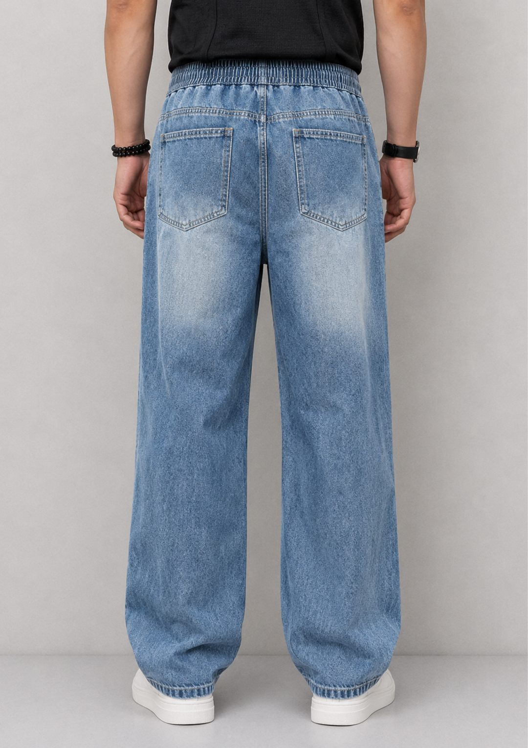 Relaxed Fit Denim Joggers