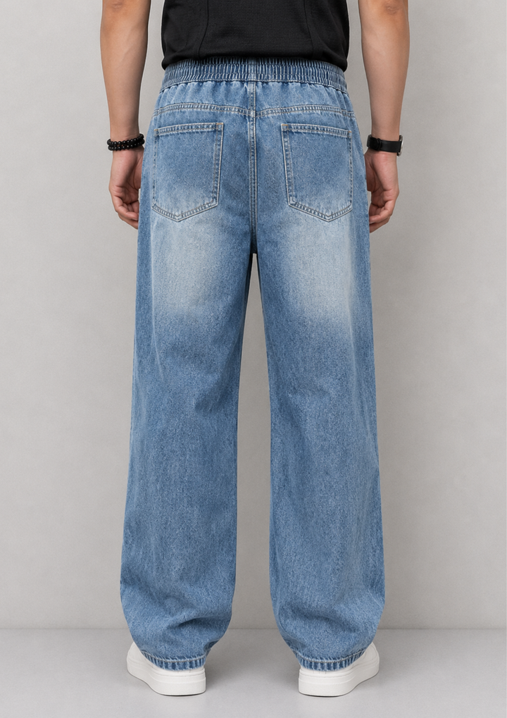 Relaxed Fit Denim Joggers