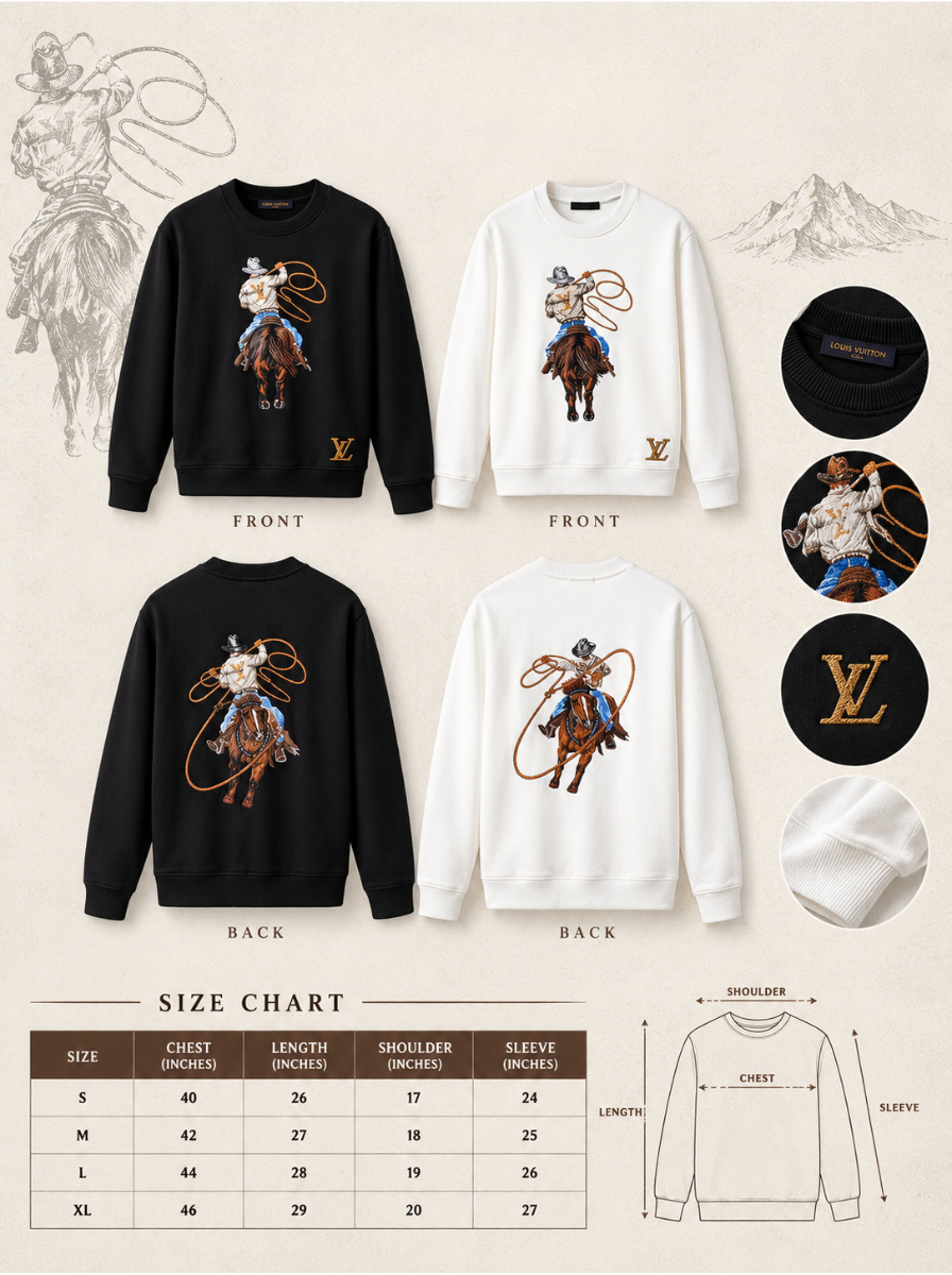 Premium Horse Rider Printed Sweatshirt