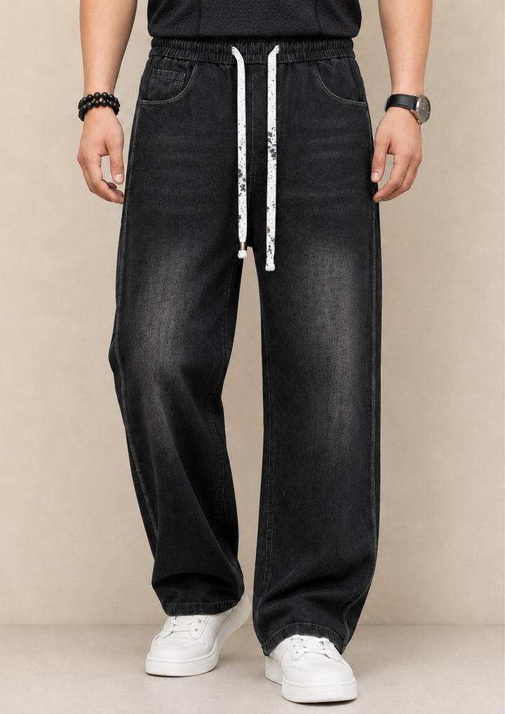 Relaxed Fit Denim Joggers