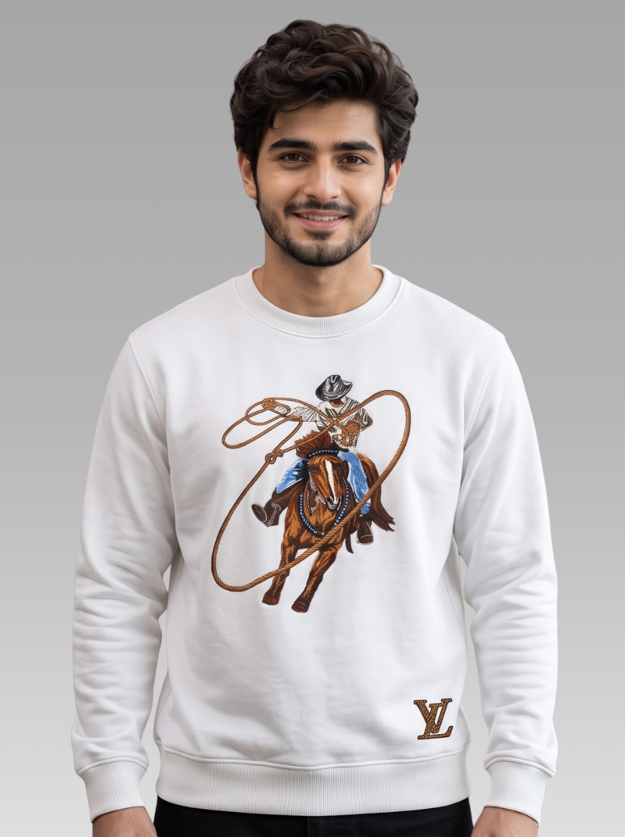 Premium Horse Rider Printed Sweatshirt