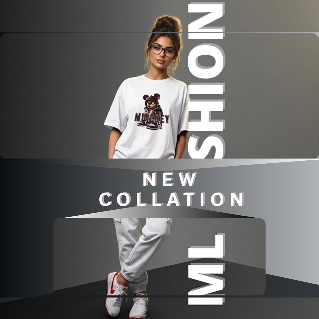 Mouse Rhinestone Graphic Cotton T-Shirt