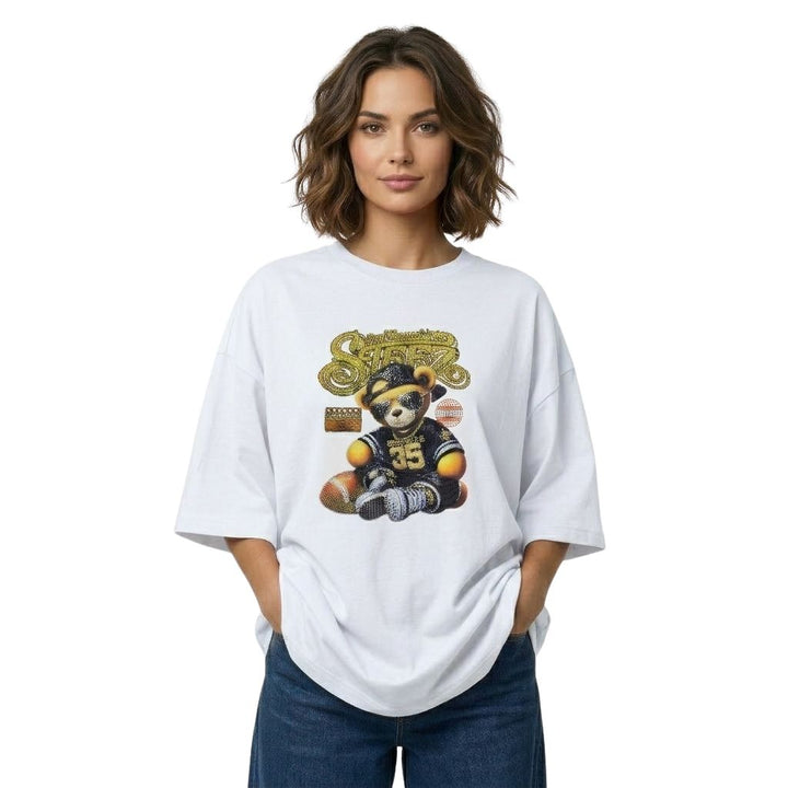 Vintage Teddy Bear Oversized T-Shirt