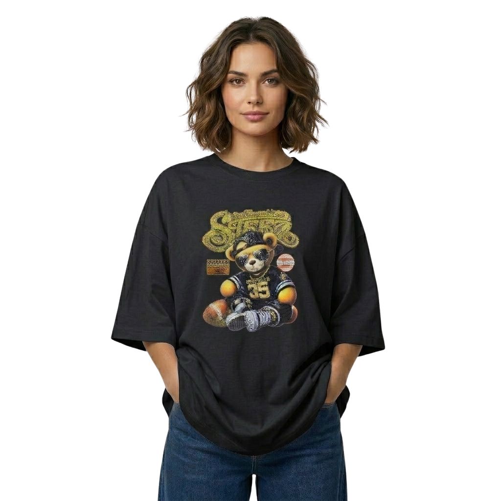 Vintage Teddy Bear Oversized T-Shirt