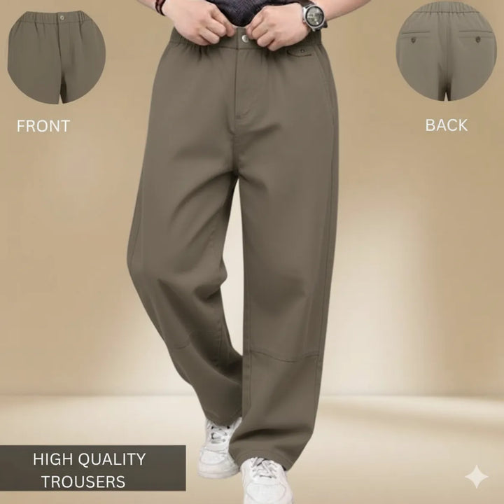 Relaxed Fit Stretch Trousers
