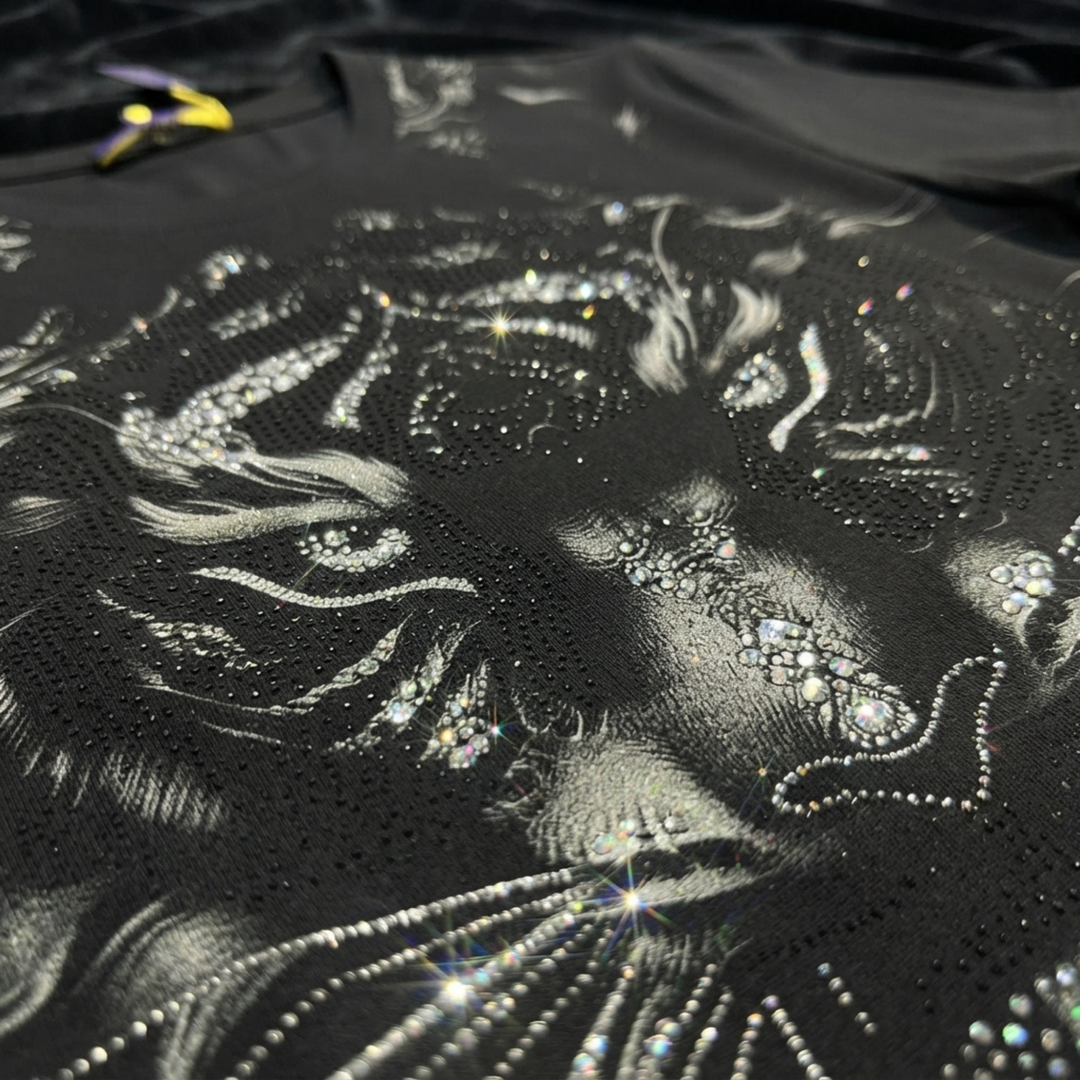 Oversized Tiger Swarovski T-Shirt