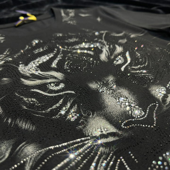 Oversized Tiger Swarovski T-Shirt