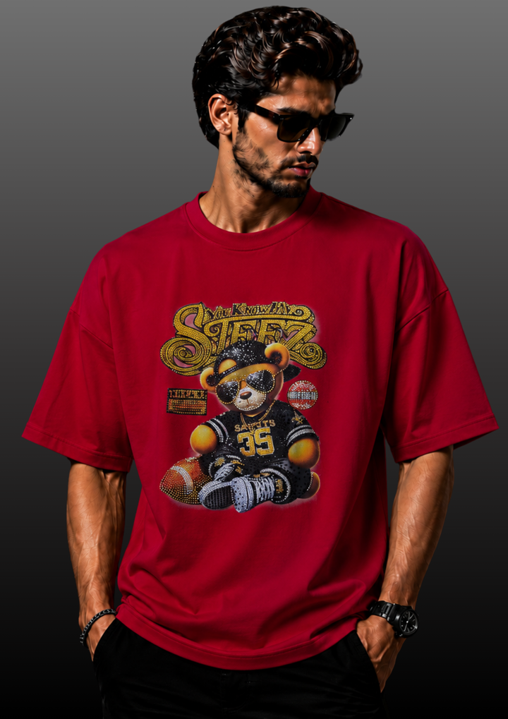 Swarovski Football Bear T-Shirt