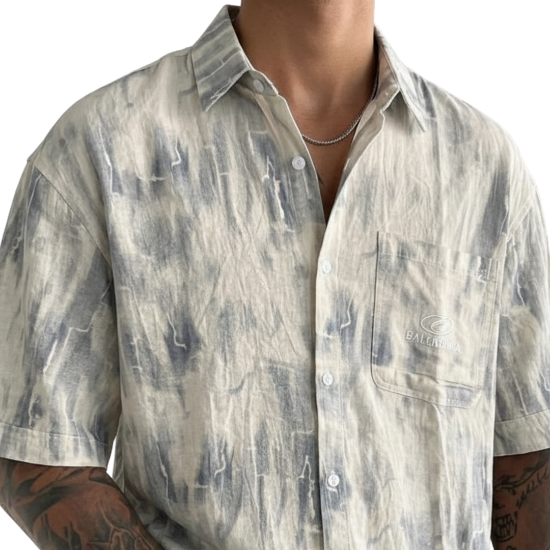 Oversized Acid Wash Shirt
