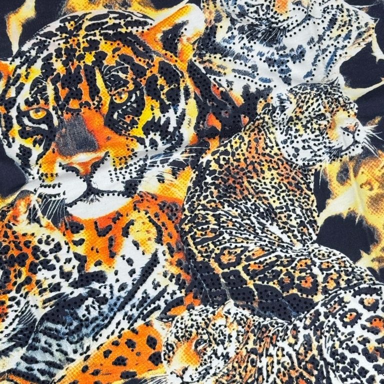 Leopard Rhinestone T-Shirt