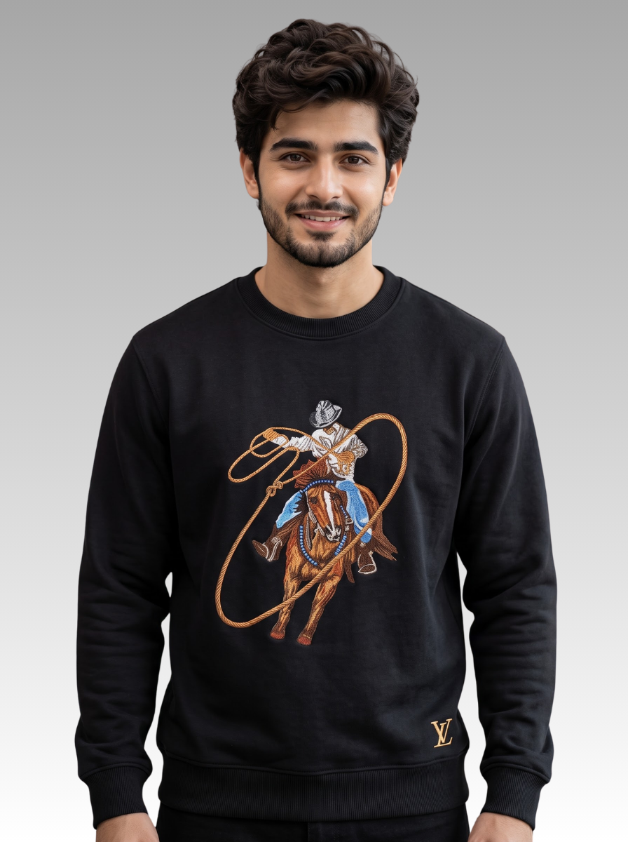 Premium Horse Rider Printed Sweatshirt