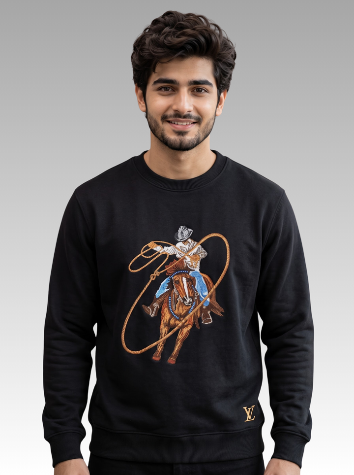 Premium Horse Rider Printed Sweatshirt