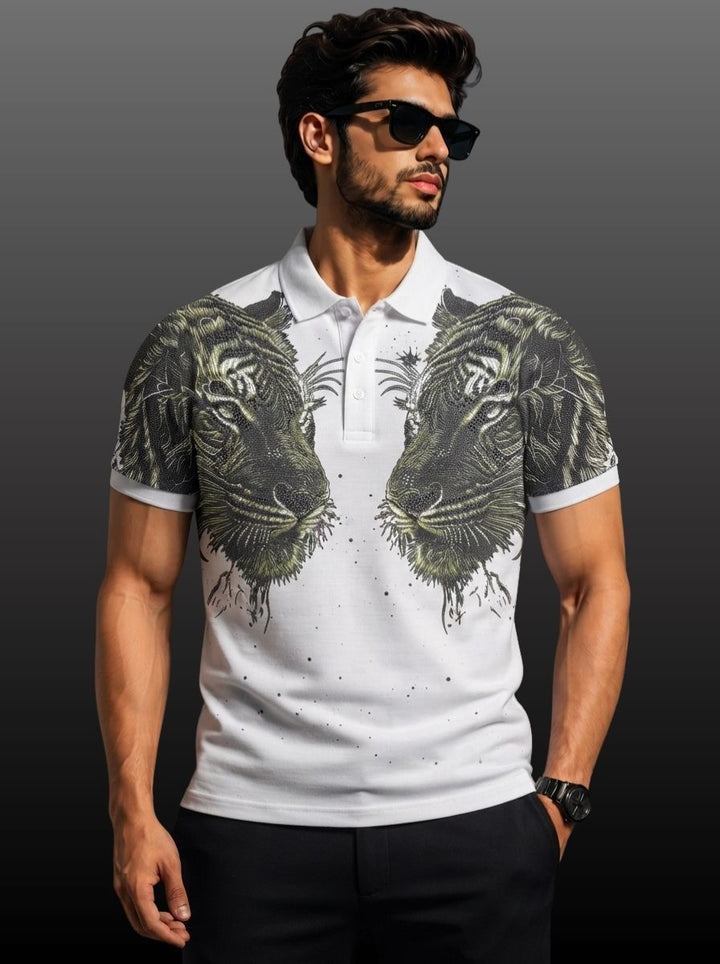 Twin Tiger Swarovski Polo