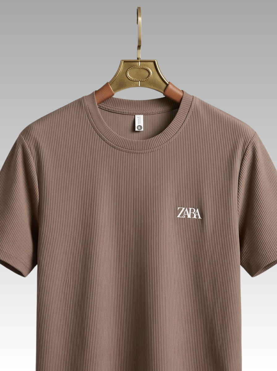 Ribbed T-Shirt &amp; Shorts Cordset