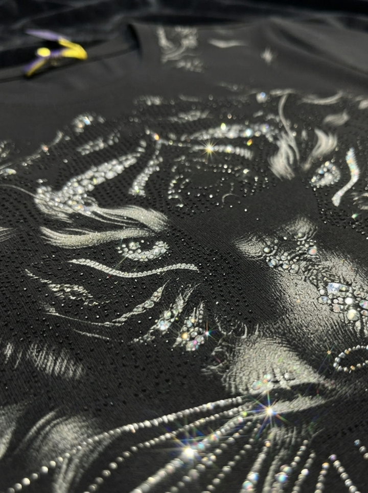 Oversized Tiger Swarovski T-Shirt