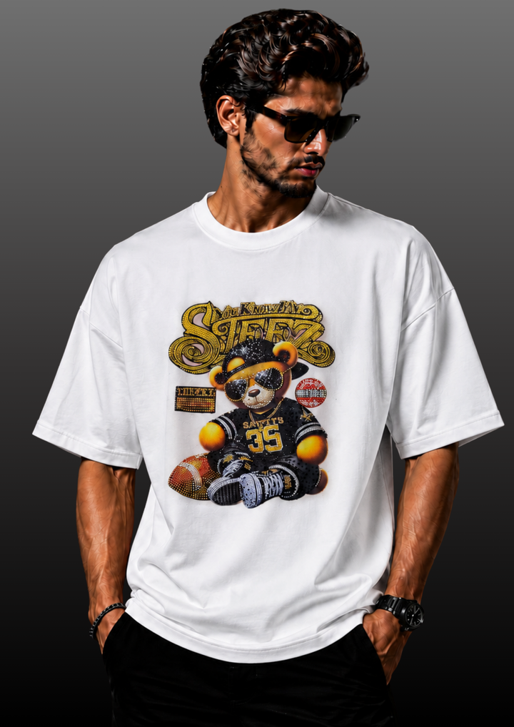 Swarovski Football Bear T-Shirt