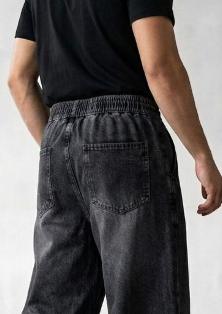 Relaxed Fit Denim Joggers