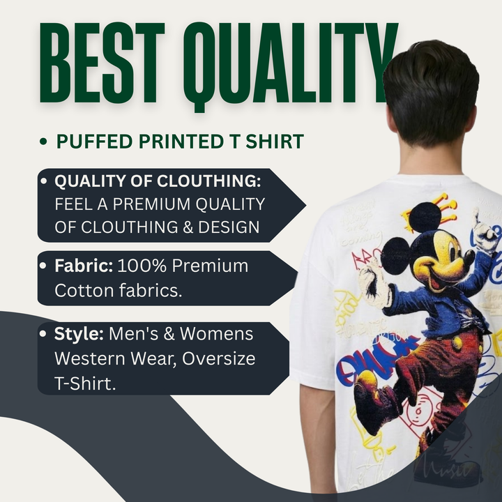 Mickey Mouse Oversized Graphic T-Shirt