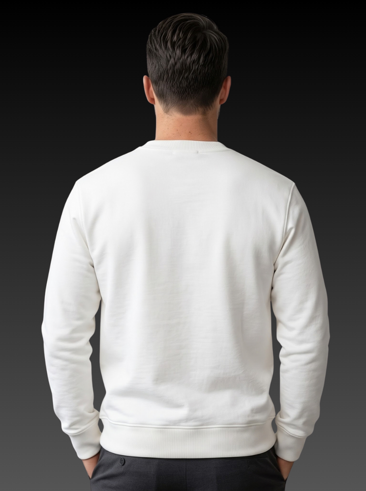 Sneaker Grid Graphic Print Sweatshirt