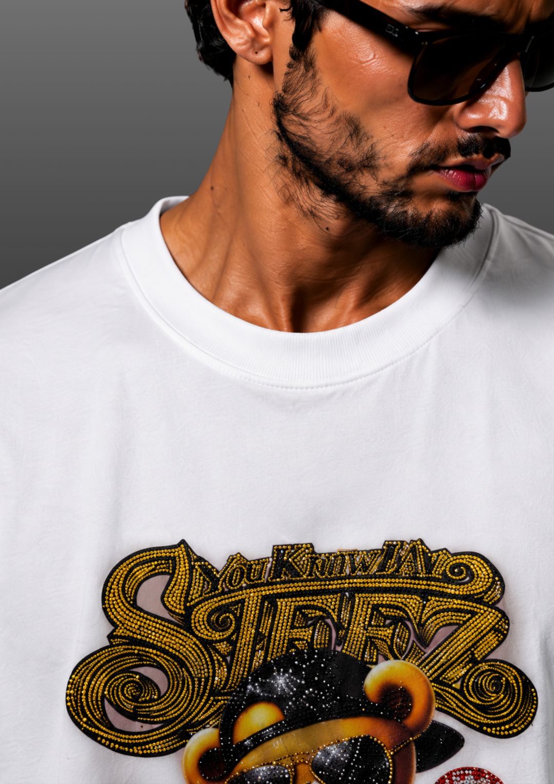 Swarovski Football Bear T-Shirt