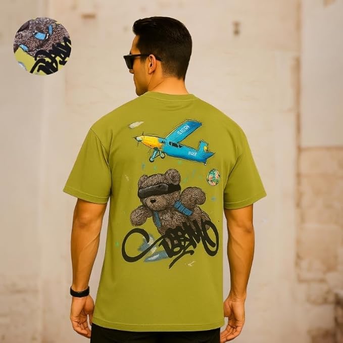 Pilot Bear Embroidered T-Shirt