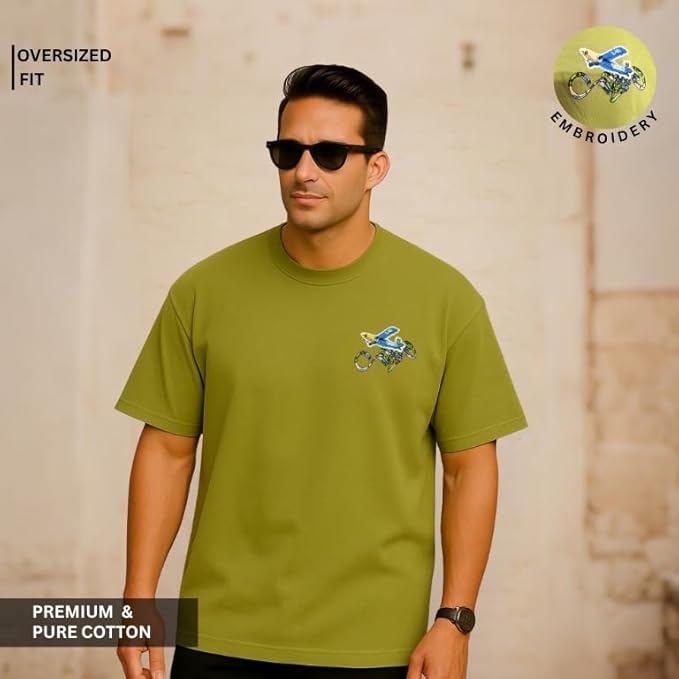 Pilot Bear Embroidered T-Shirt