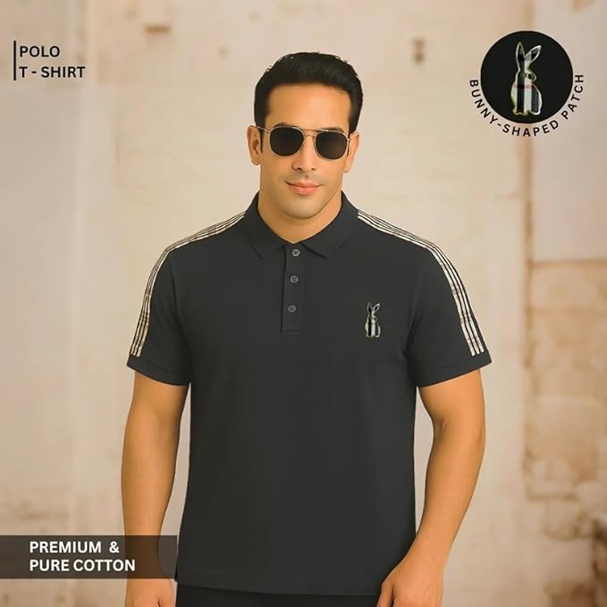 Pure Cotton Bunny Patch Polo