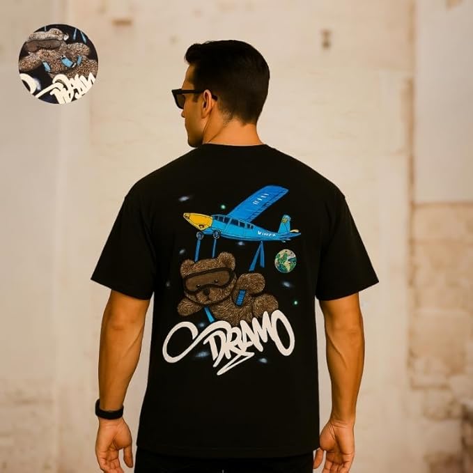 Pilot Bear Embroidered T-Shirt