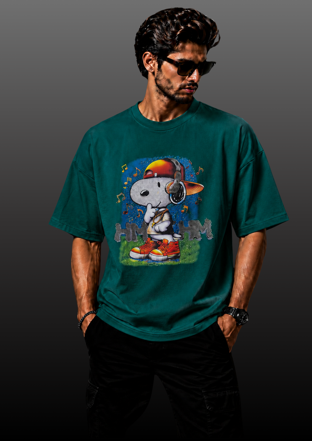 Swarovski Musical Graphic T-Shirt