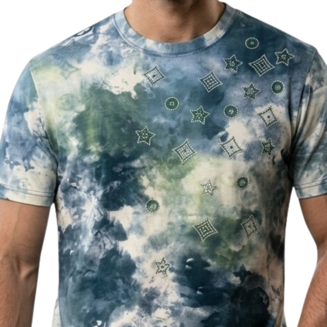 Smoke Print Swarovski T-Shirt
