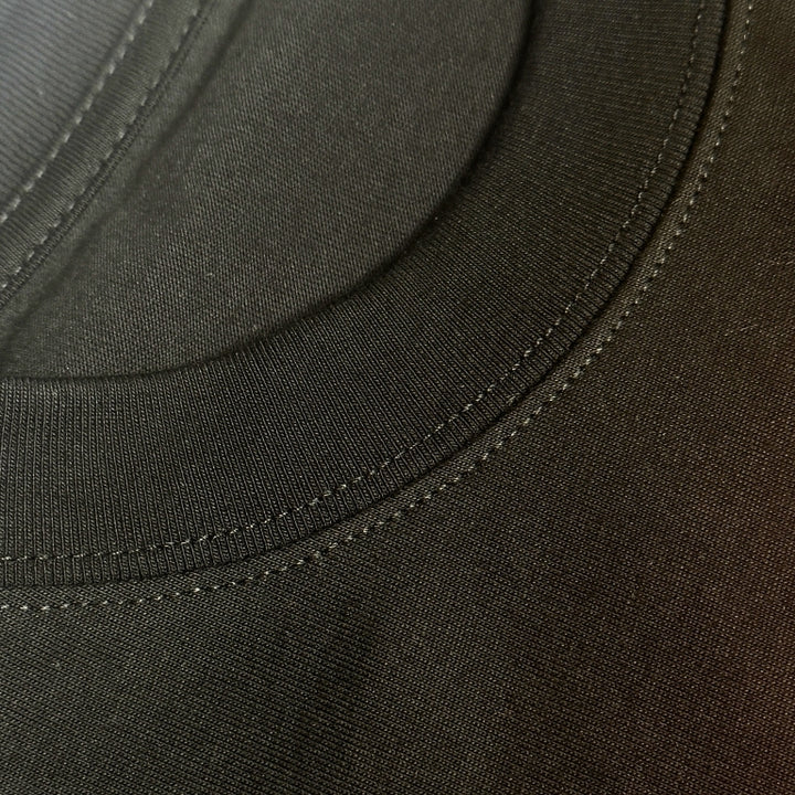 Embossed Round Neck T-Shirt