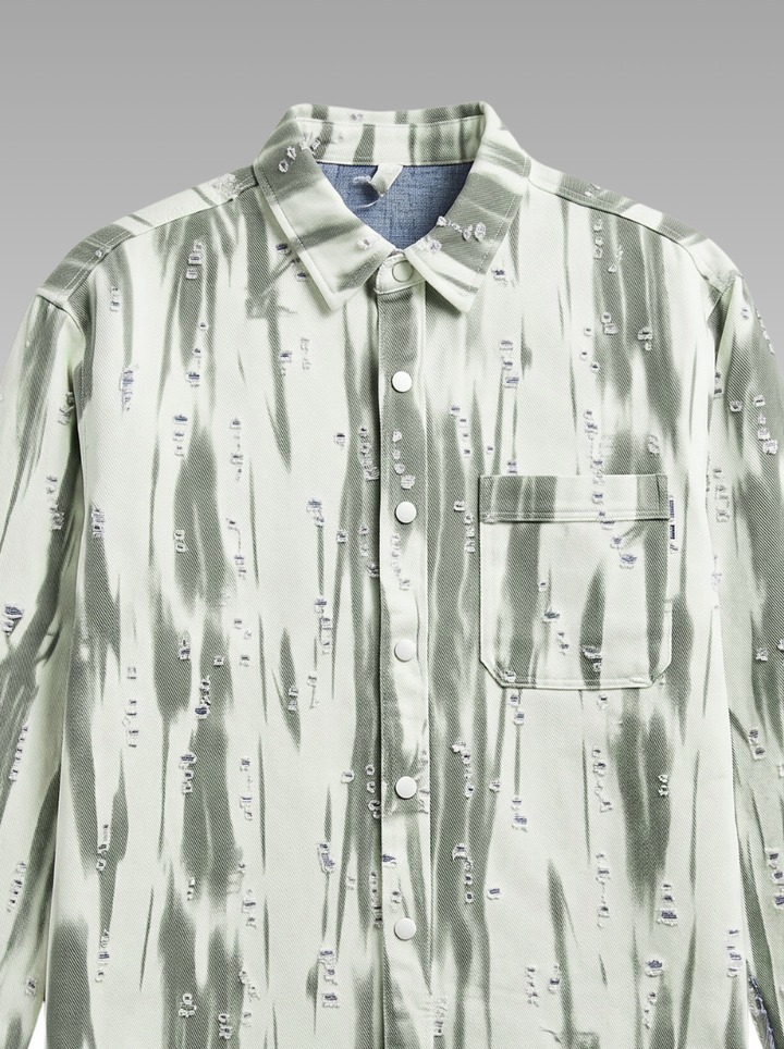Premium Faded Stripe Denim Shirt