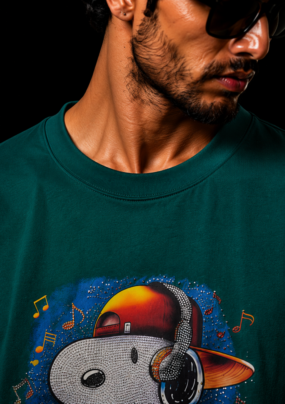 Swarovski Musical Graphic T-Shirt