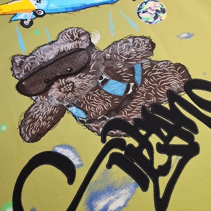 Pilot Bear Embroidered T-Shirt