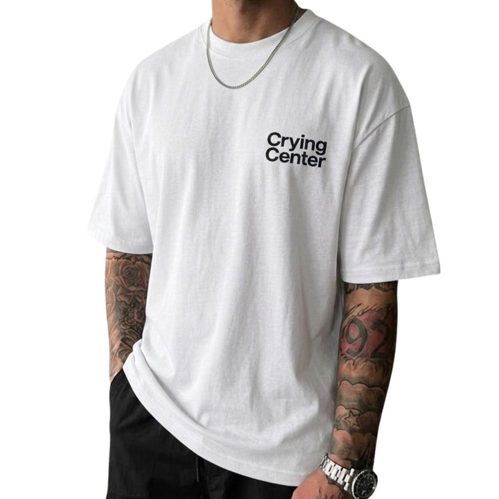 3D Puff Print Oversized T-Shirt