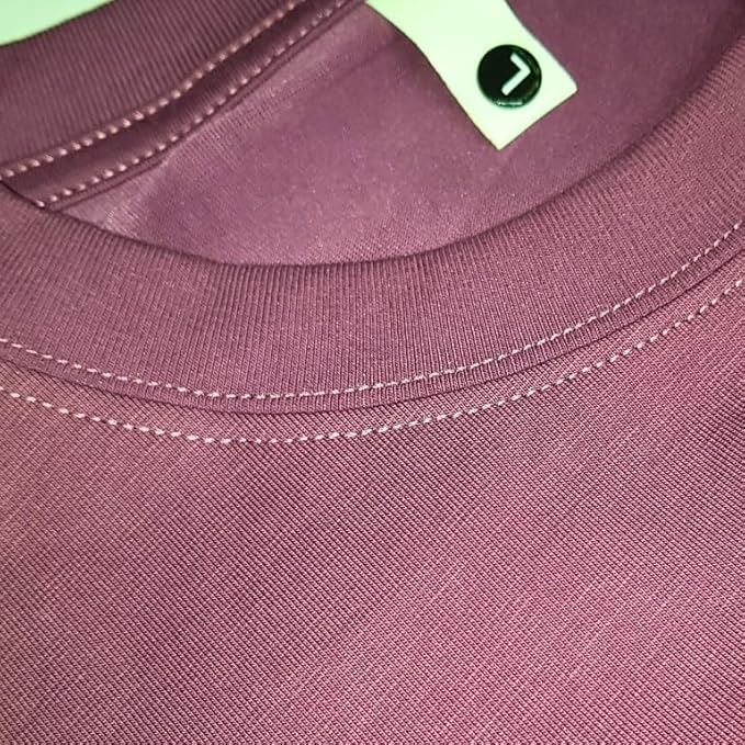 Embossed Round Neck T-Shirt