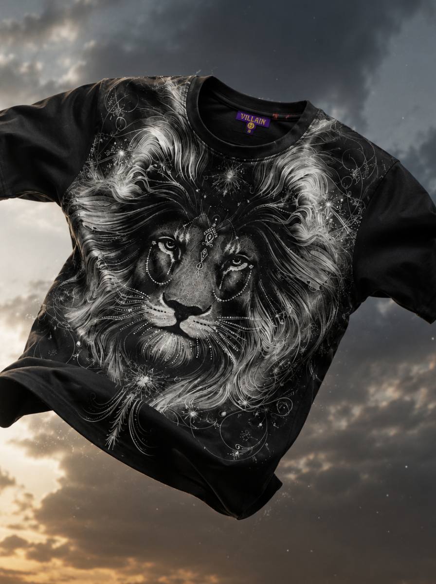 Lion Face Swarovski T-Shirt