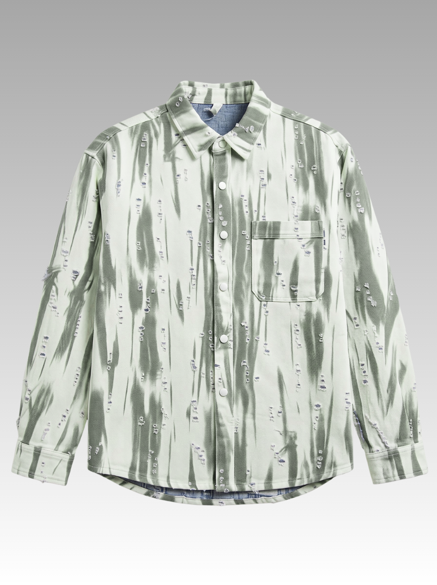 Premium Faded Stripe Denim Shirt