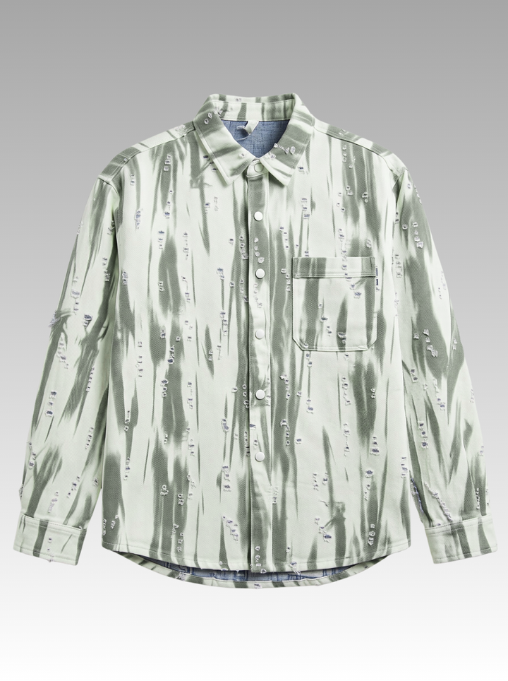 Premium Faded Stripe Denim Shirt