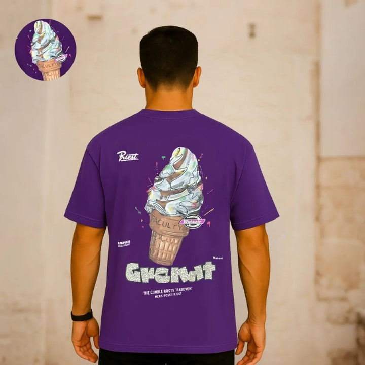 Ice Cream Embossed T-Shirt