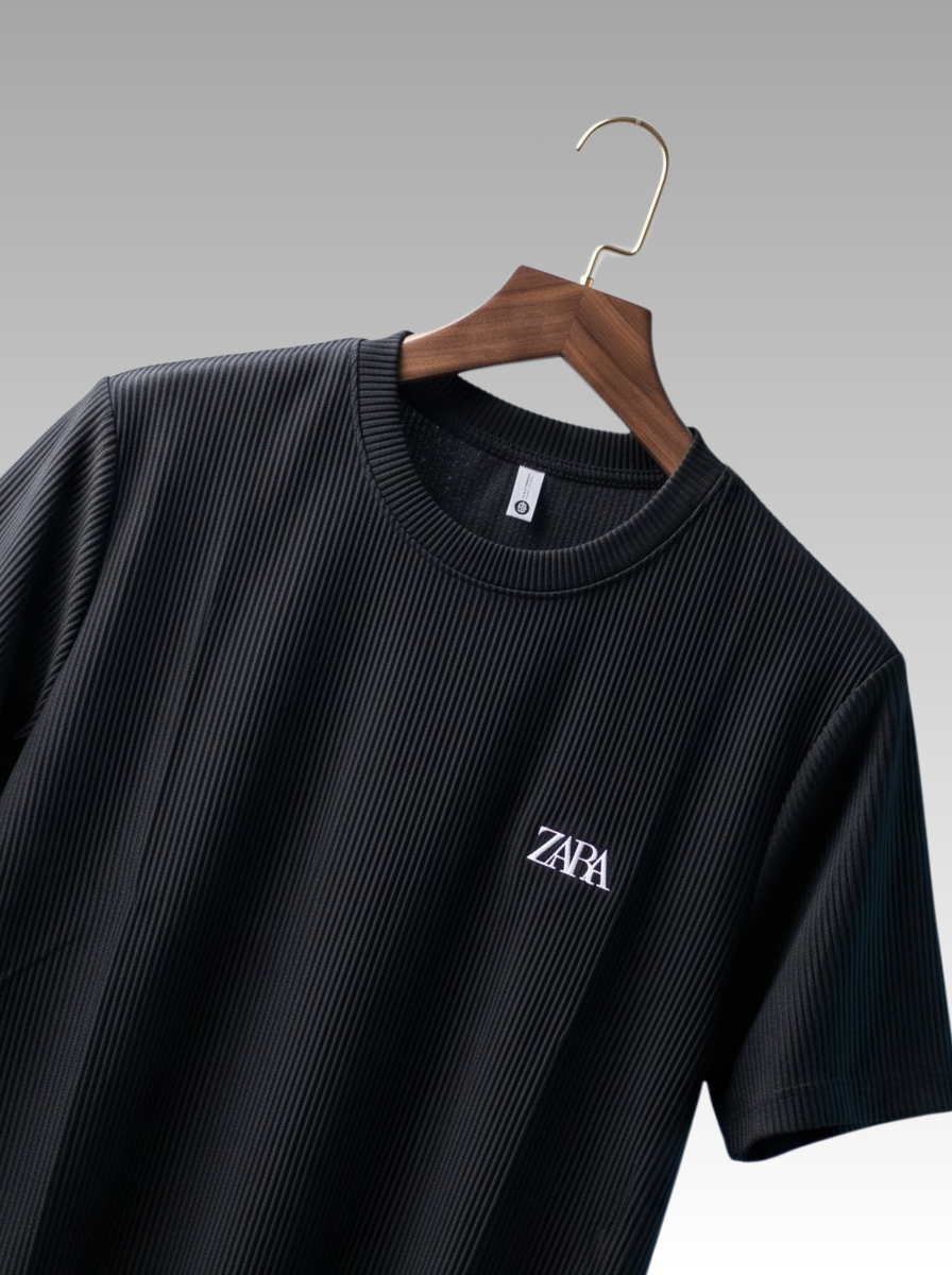 Ribbed T-Shirt &amp; Shorts Cordset