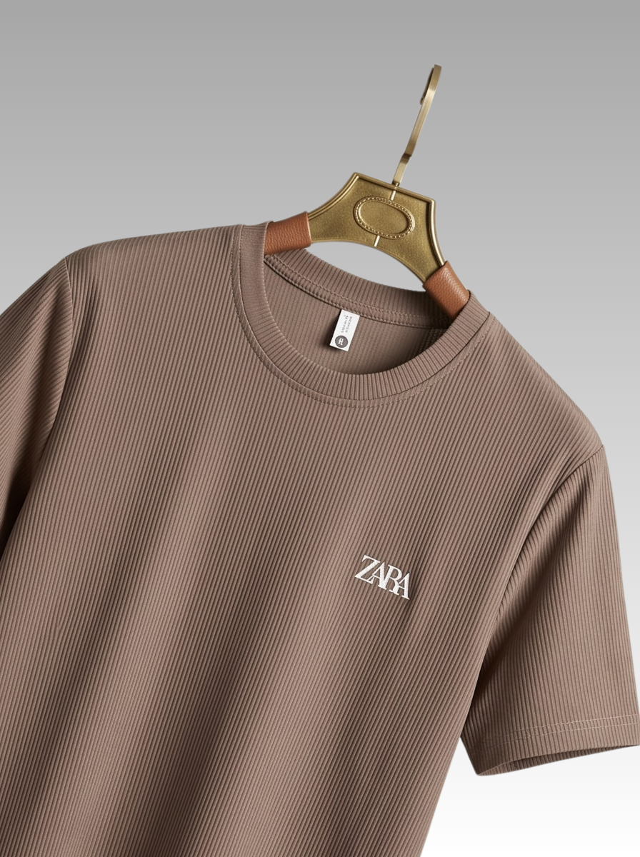 Ribbed T-Shirt &amp; Shorts Cordset