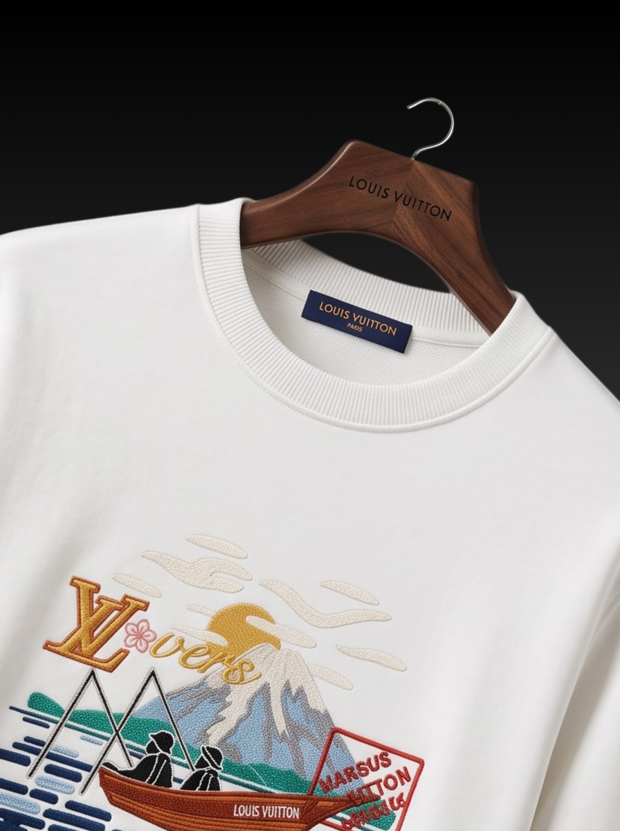 Premium Boat Graphic Print Sweatshirt