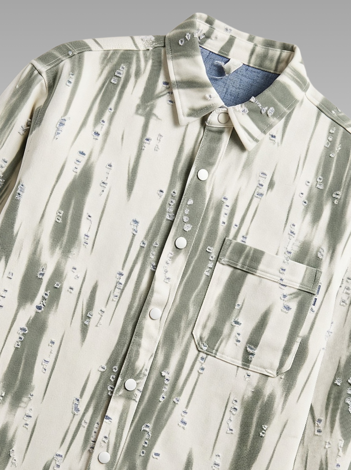 Premium Faded Stripe Denim Shirt